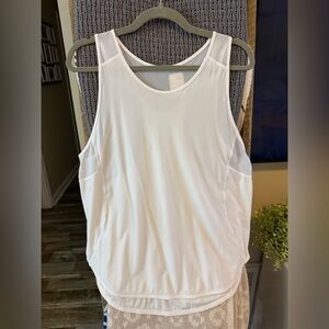 Lululemon White Sleeveless Top